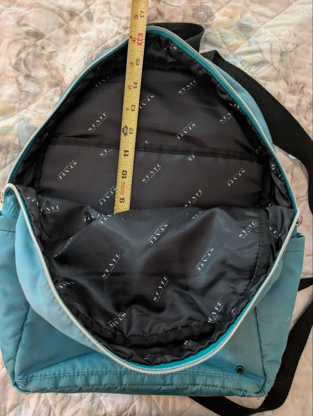 Teal Nylon Kids Backpack